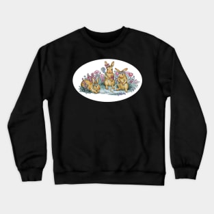 Bunny Flower Fashion Crewneck Sweatshirt